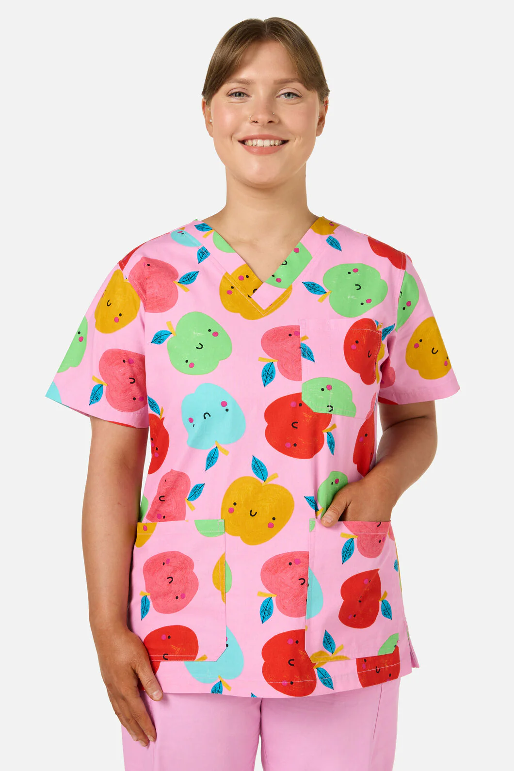 She's Apples Top & Pant Scrub Set - Image 4