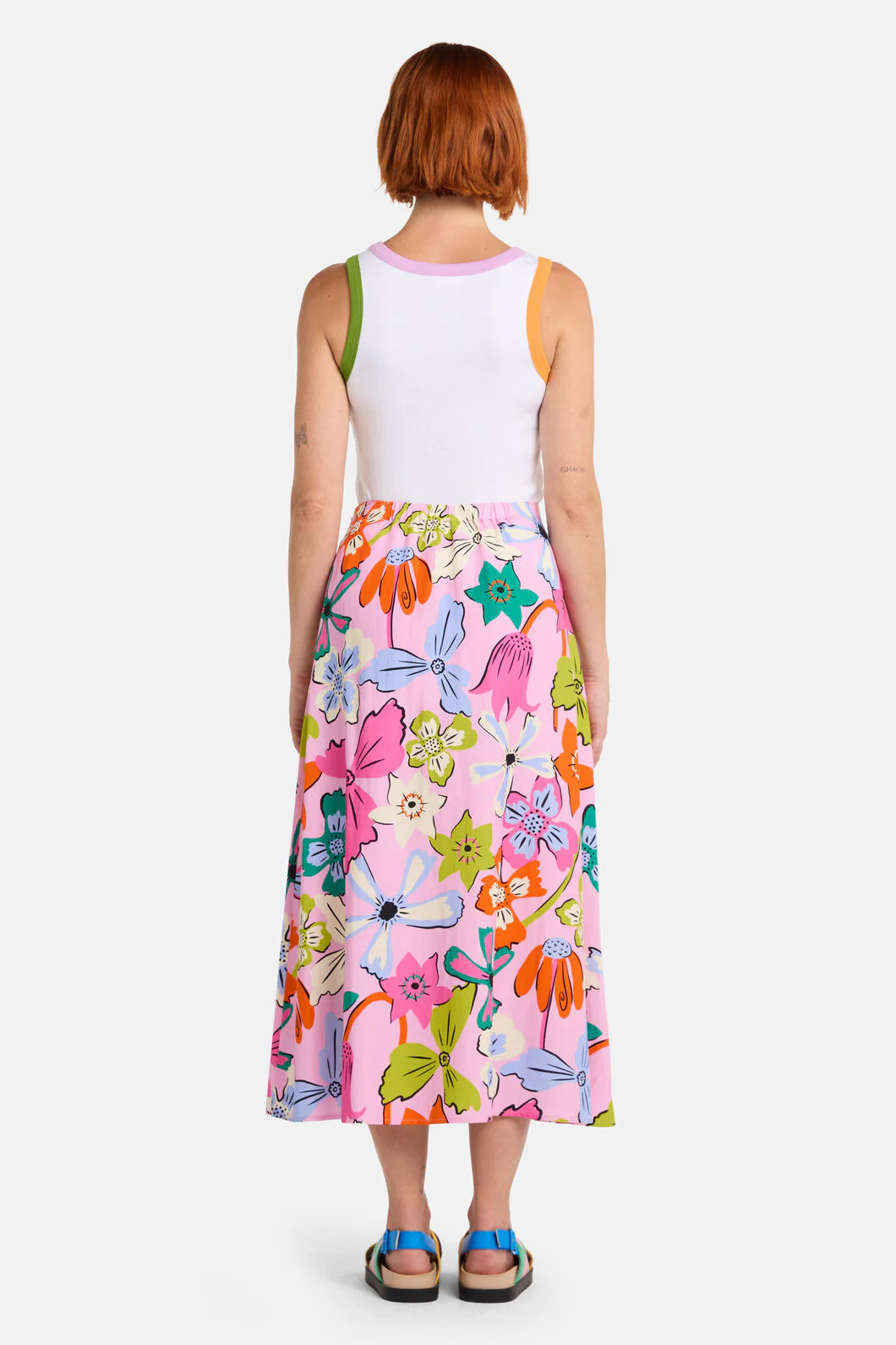 Smell The Flowers Midi Skirt - Image 3