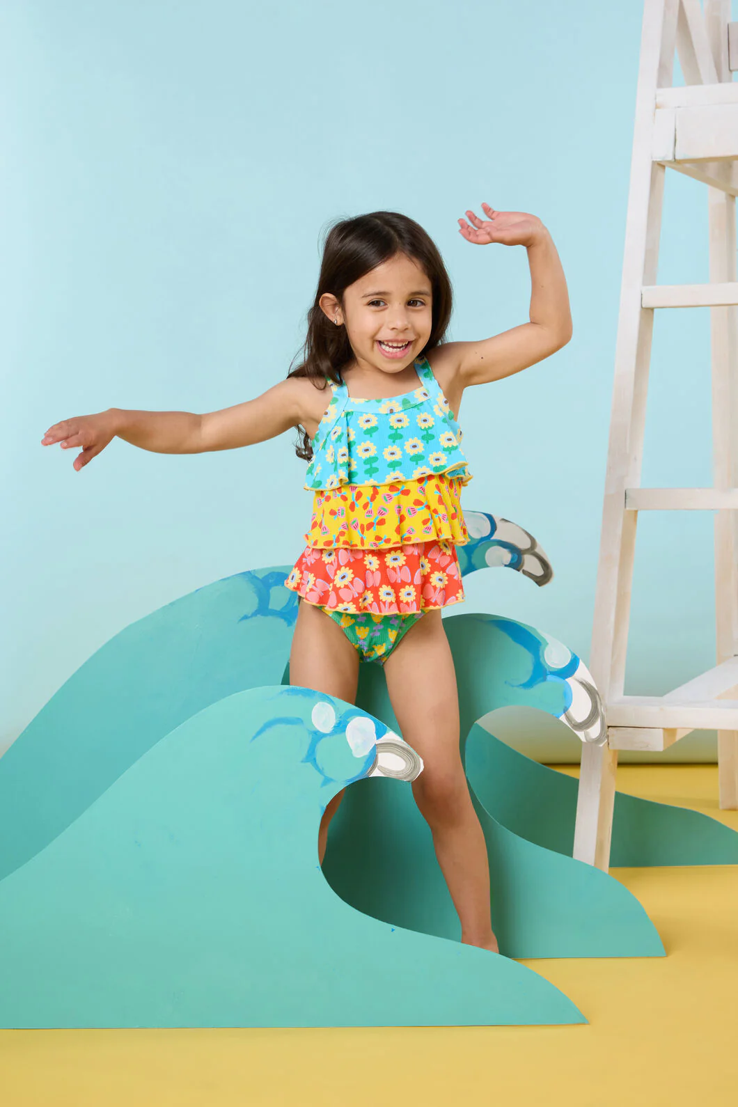 Splice Floral Kids Tiered Bath
