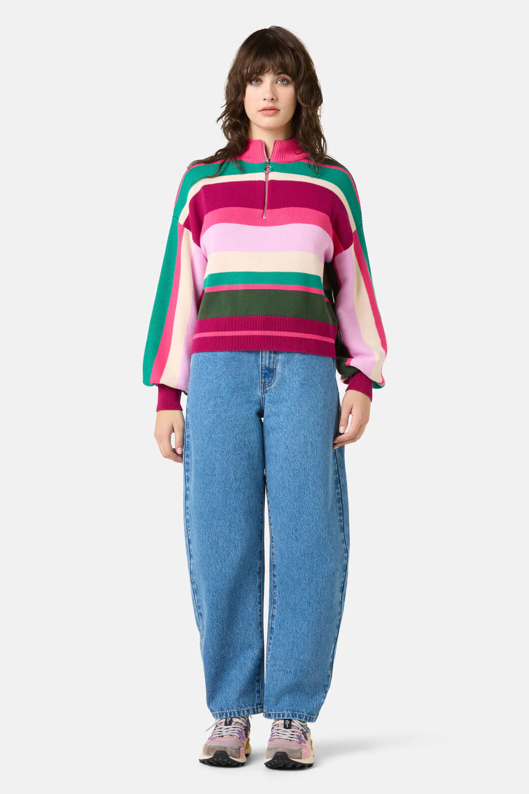 Sporty Stripe Jumper - Image 2