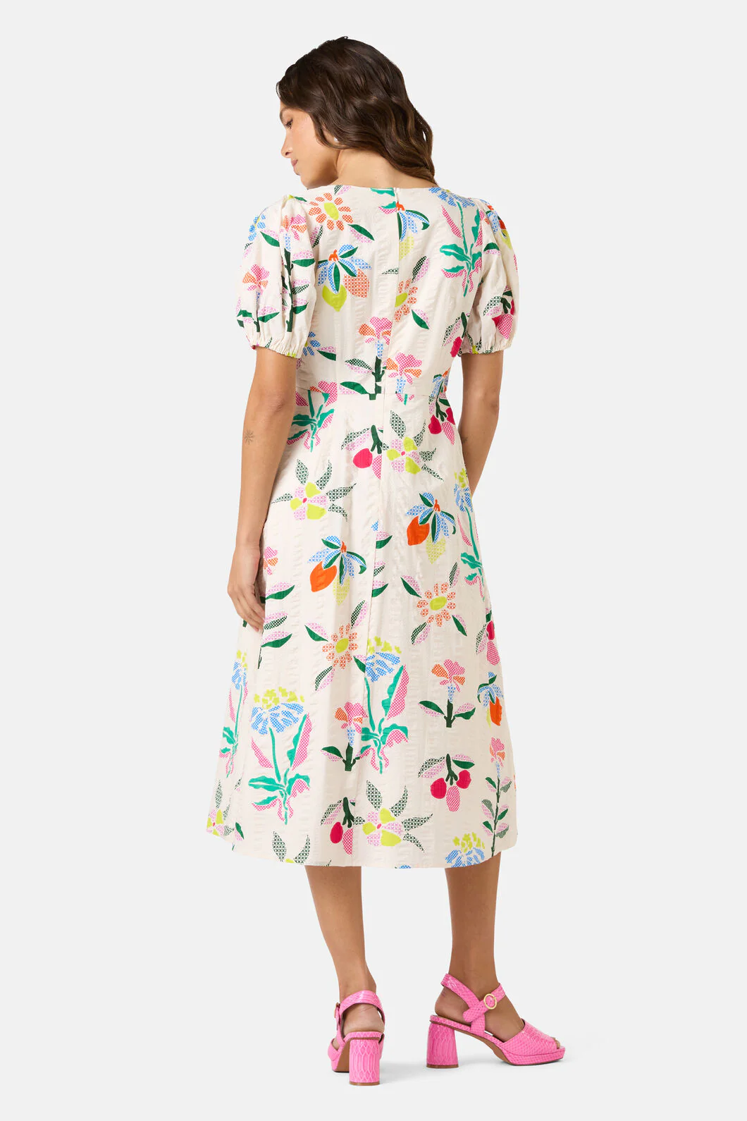 Stencil Garden Midi Dress - Image 3