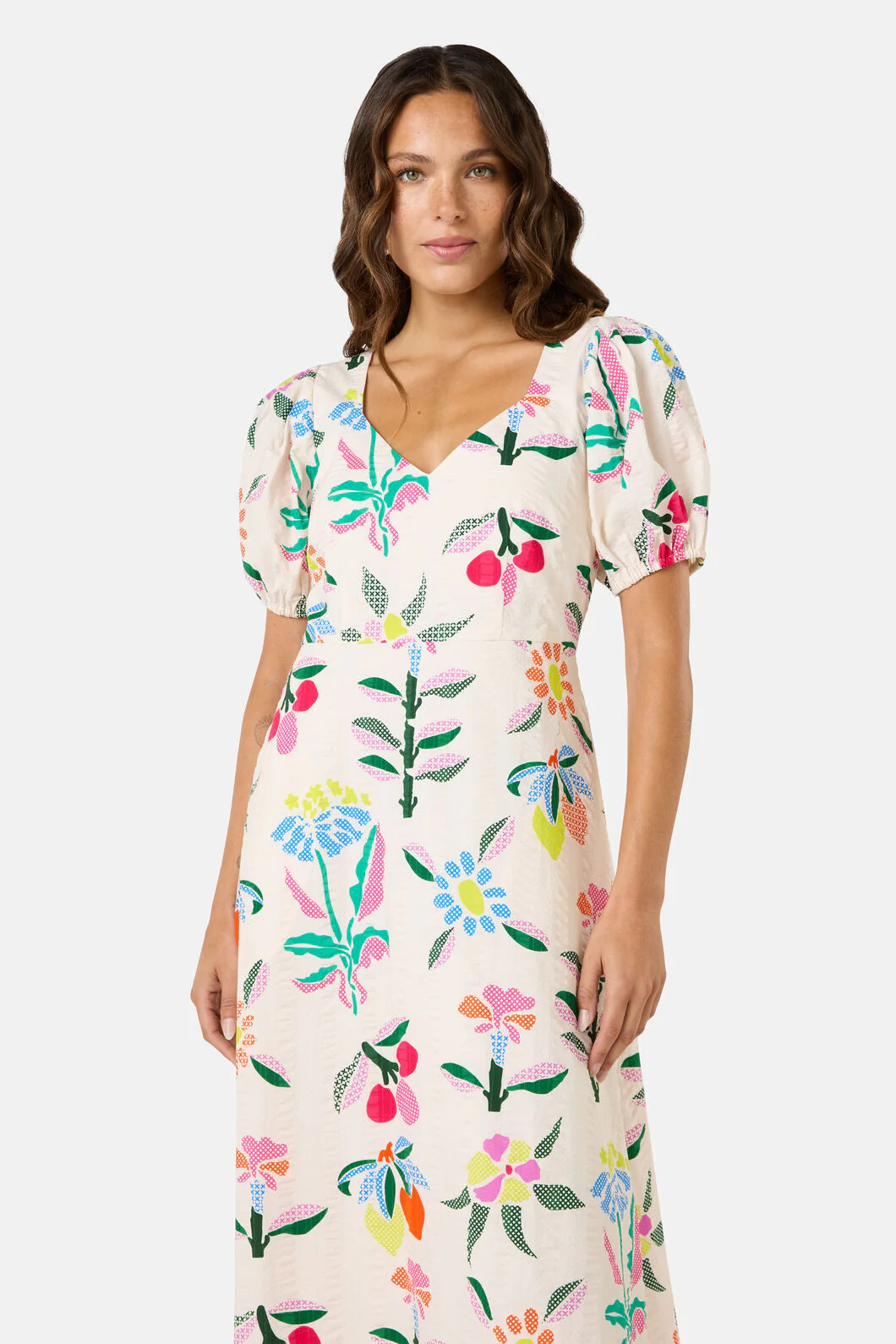 Stencil Garden Midi Dress - Image 4
