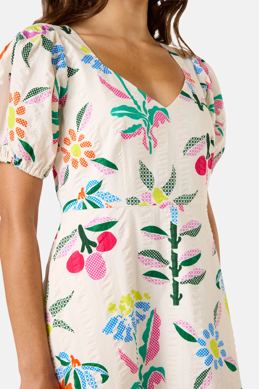 Stencil Garden Midi Dress - Image 5