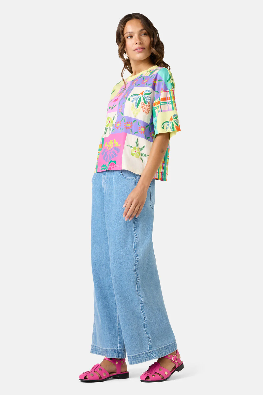 Stencil Garden Relaxed Tee - Image 3