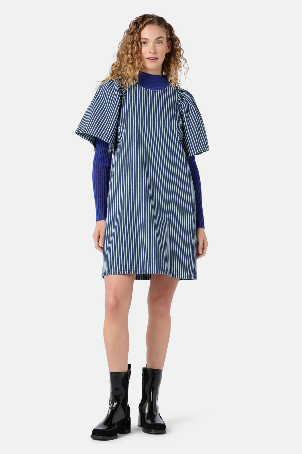 Stripe Life Denim Dress