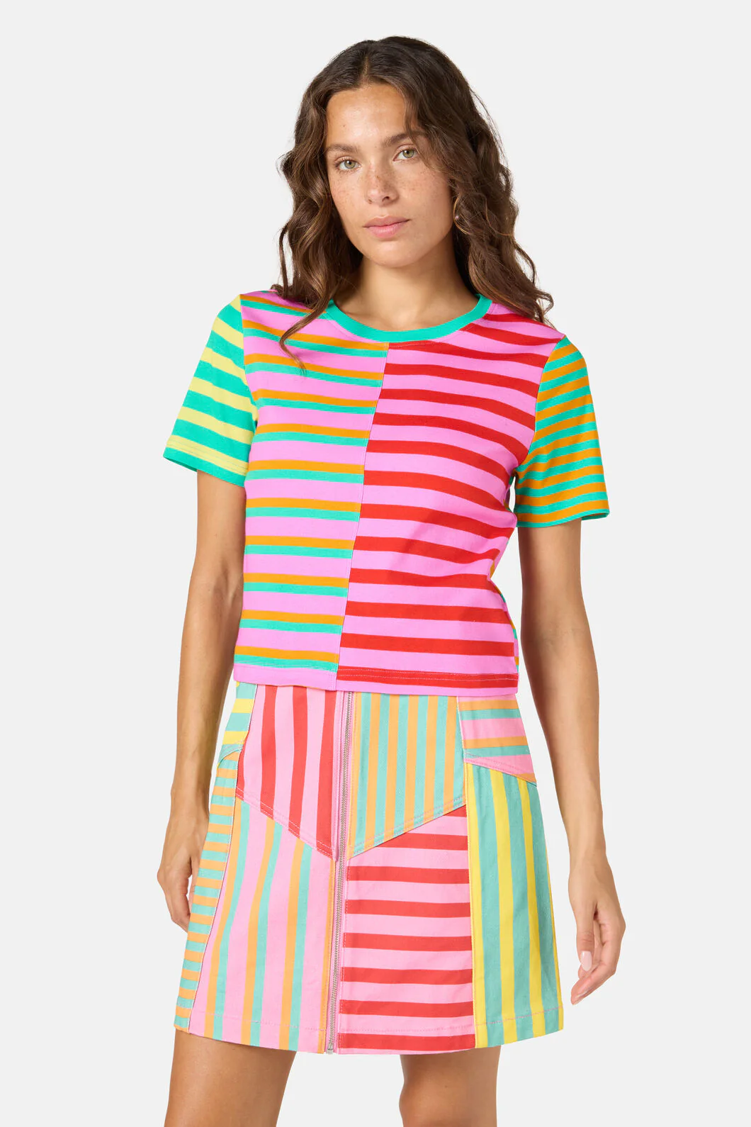 Stripe Lover Crop Tee