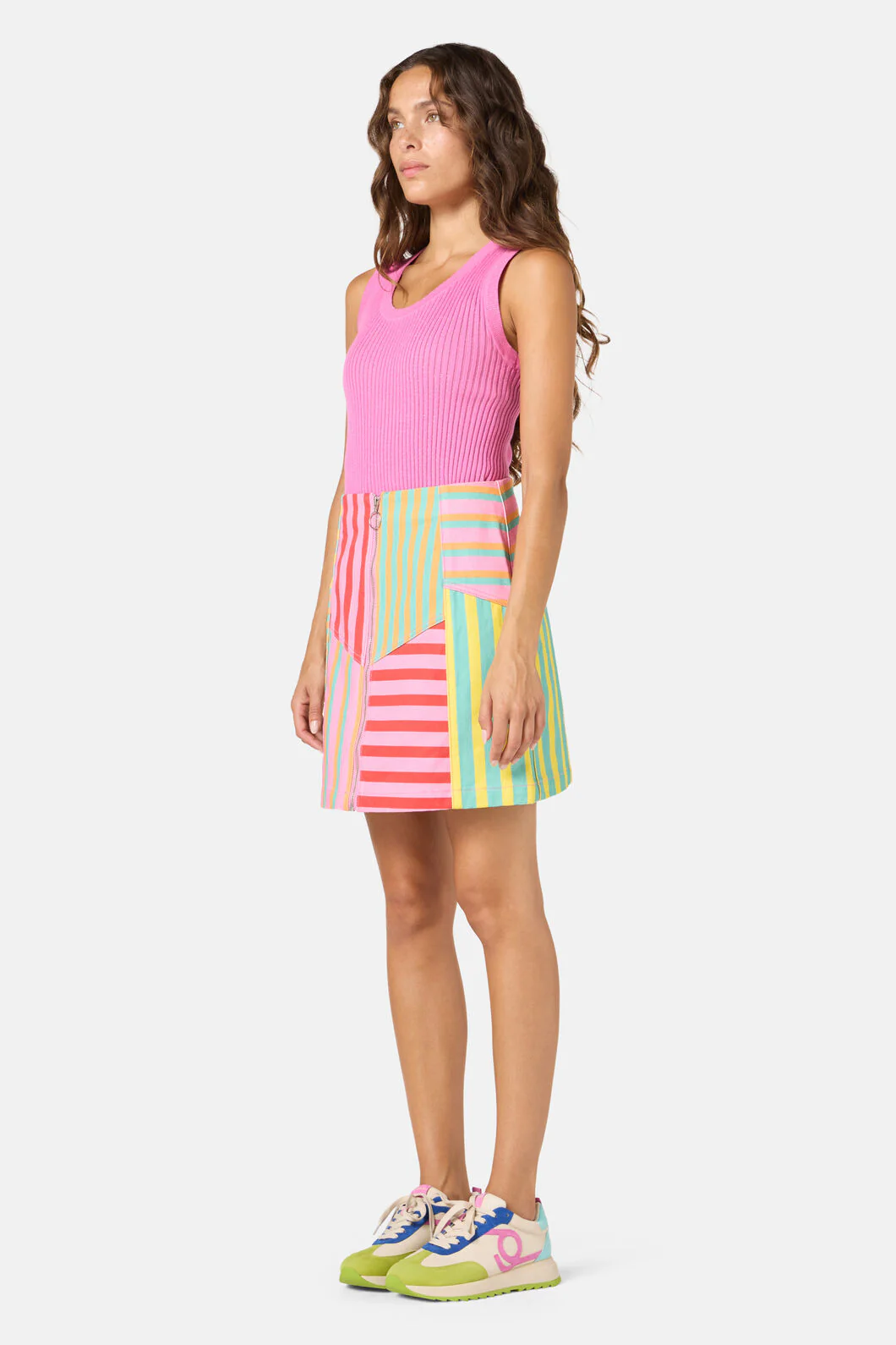 Stripe Lover Denim Skirt - Image 2