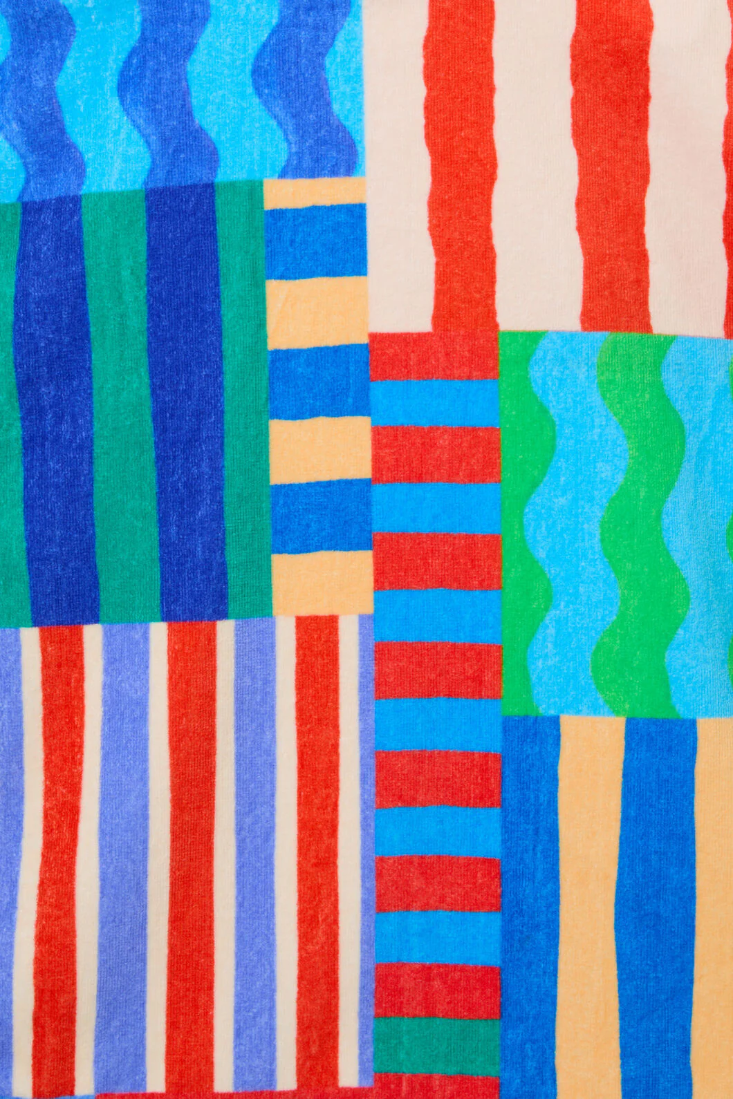 Stripe Mix Kids Swim Poncho - Image 4