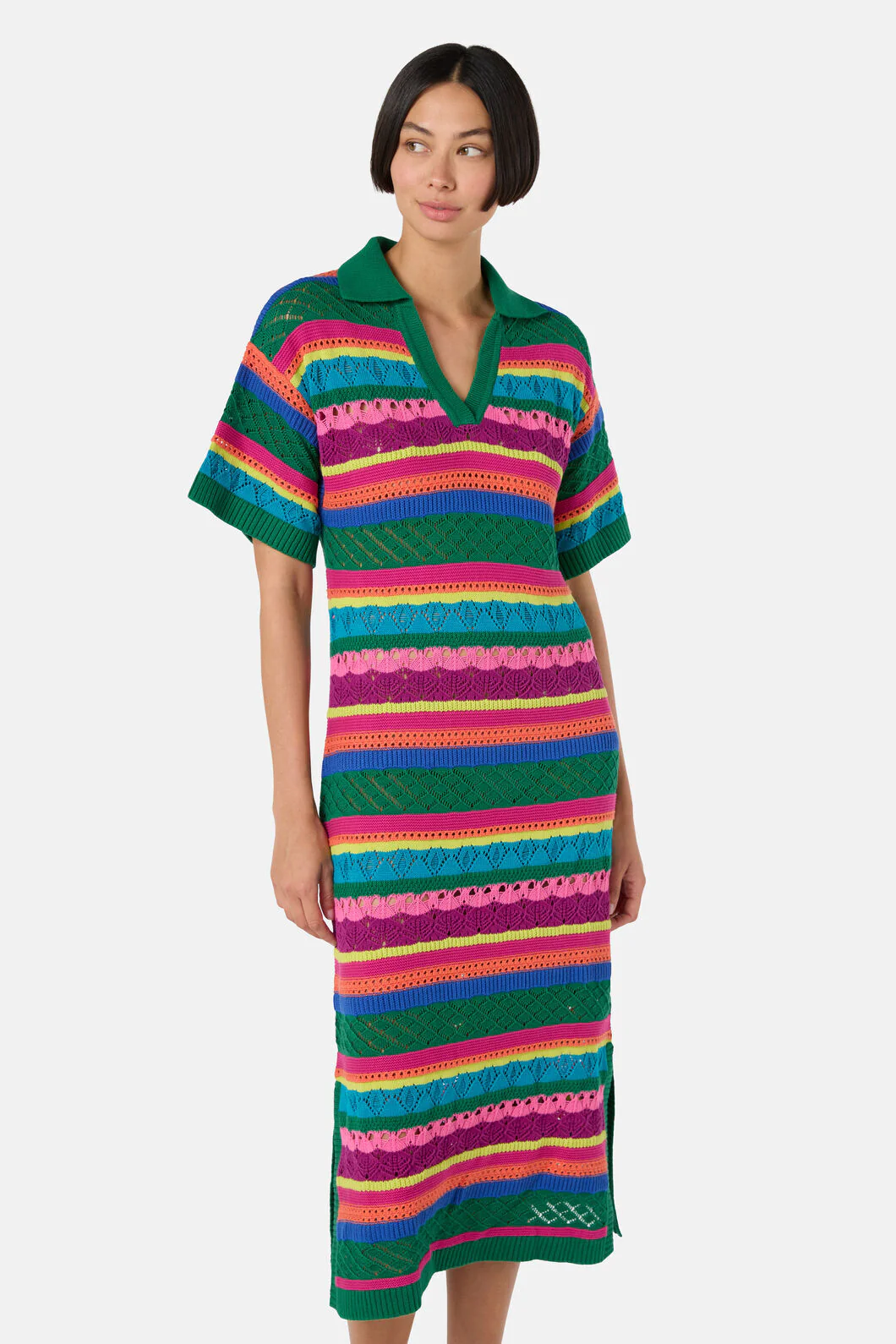 Stripetastic Cotton Knit Dress - Image 6
