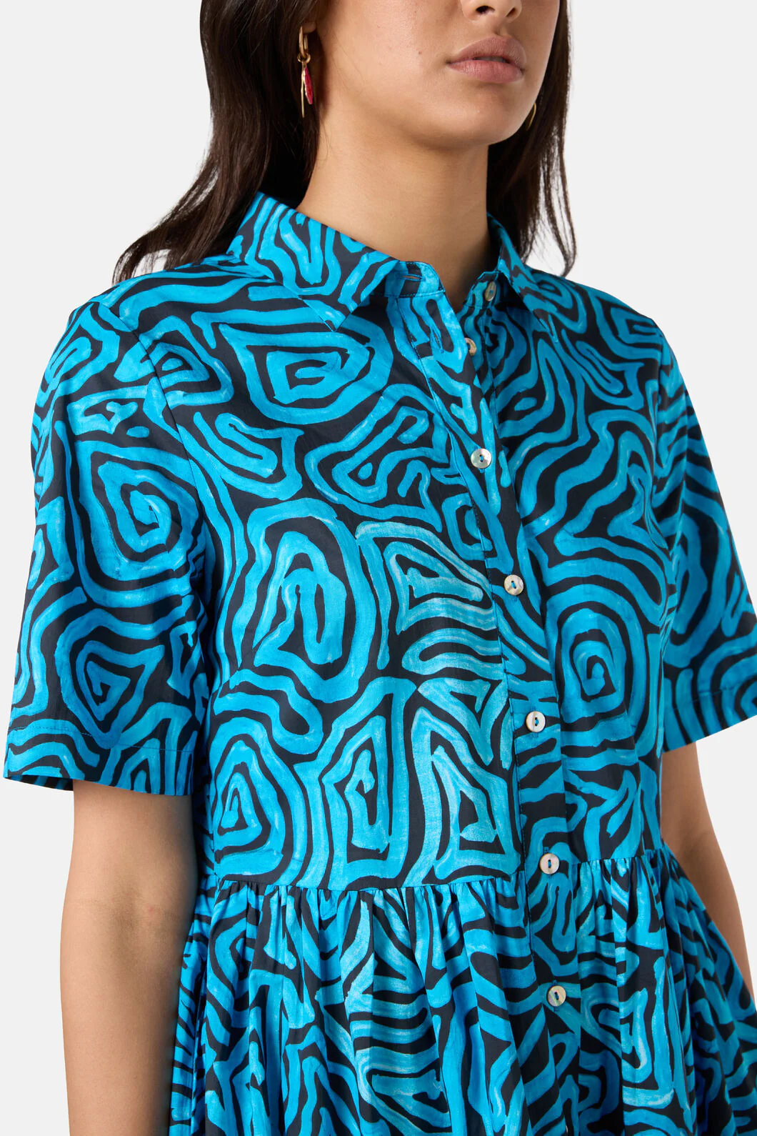 Swirl Harvest Shirt Dress - Image 6