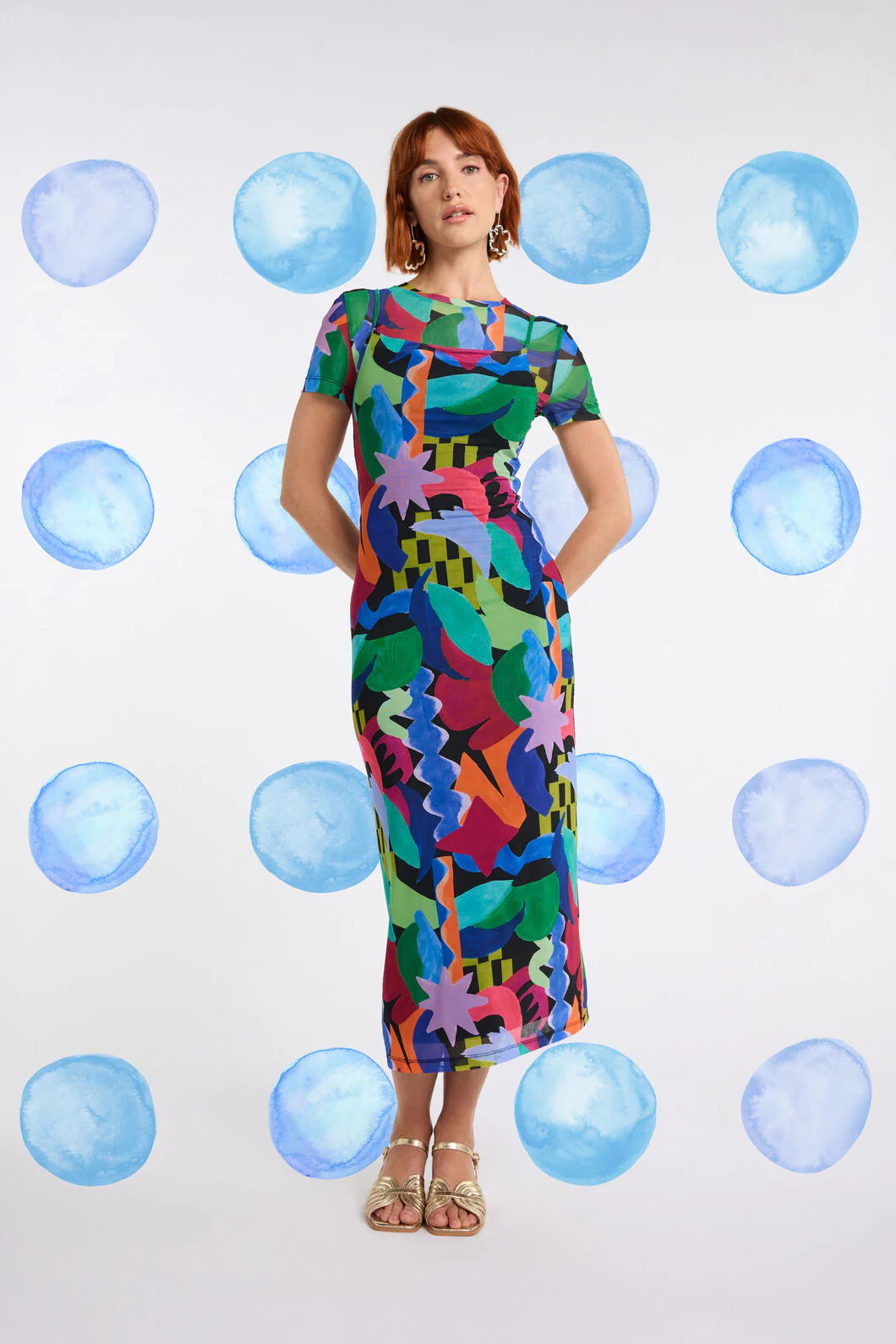 Tangled Tropic Mesh Dress