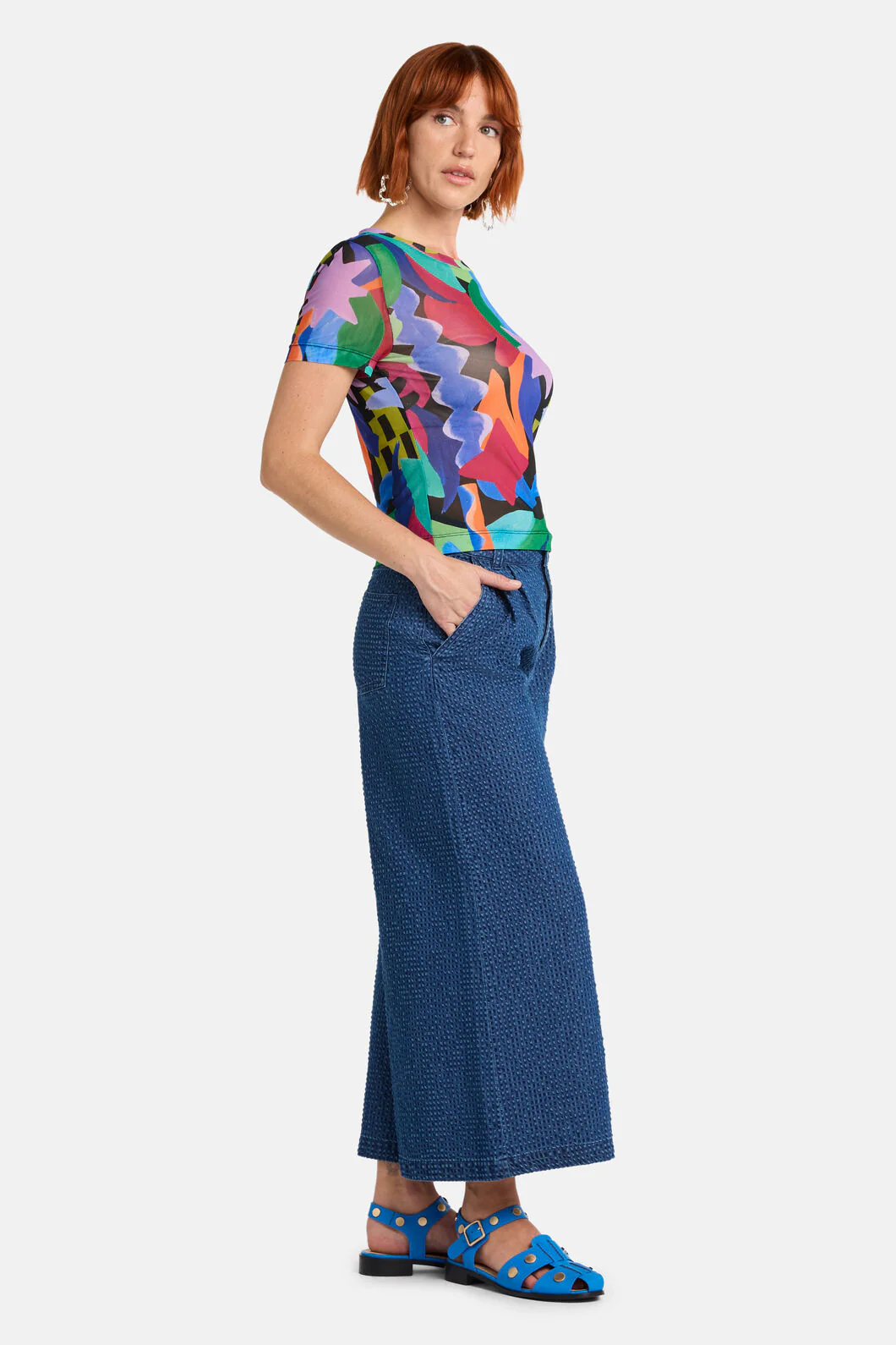 Tangled Tropic Mesh Top - Image 3