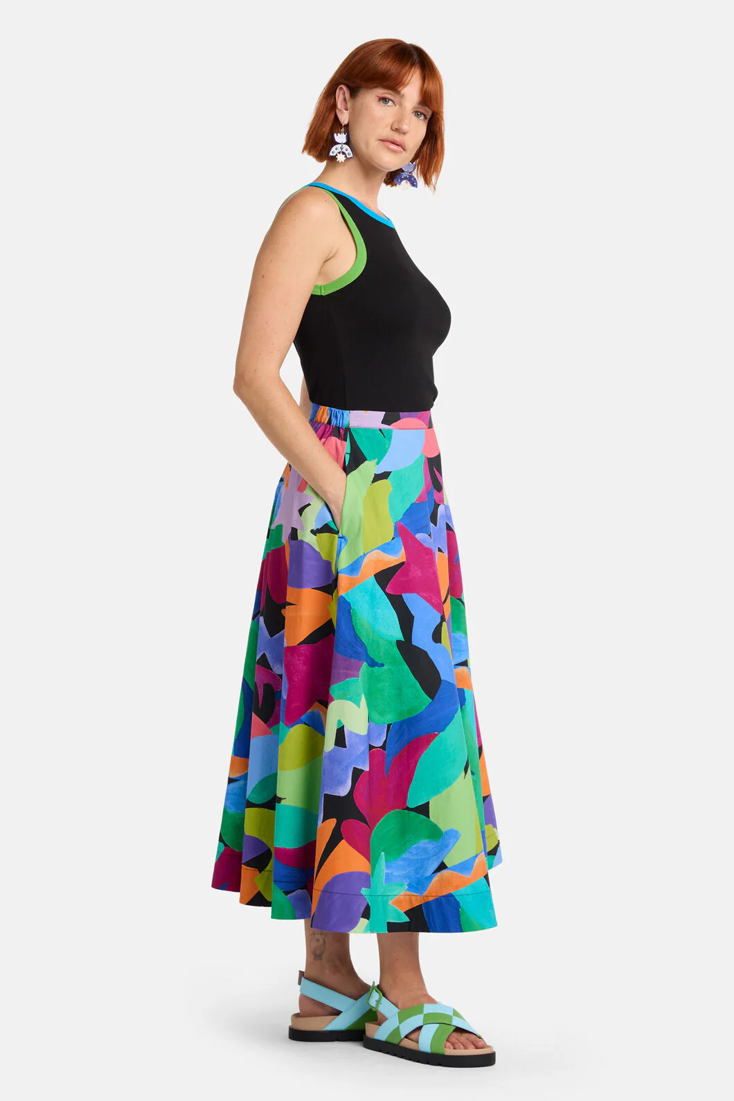 Tangled Tropic Midi Skirt - Image 3