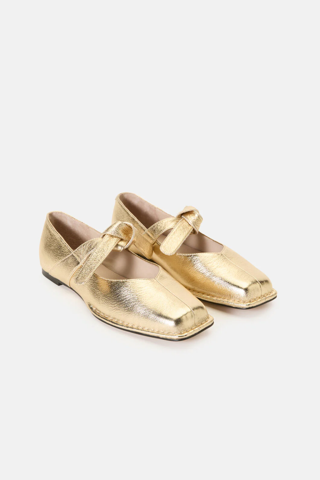 Tie Up Flat - Gold