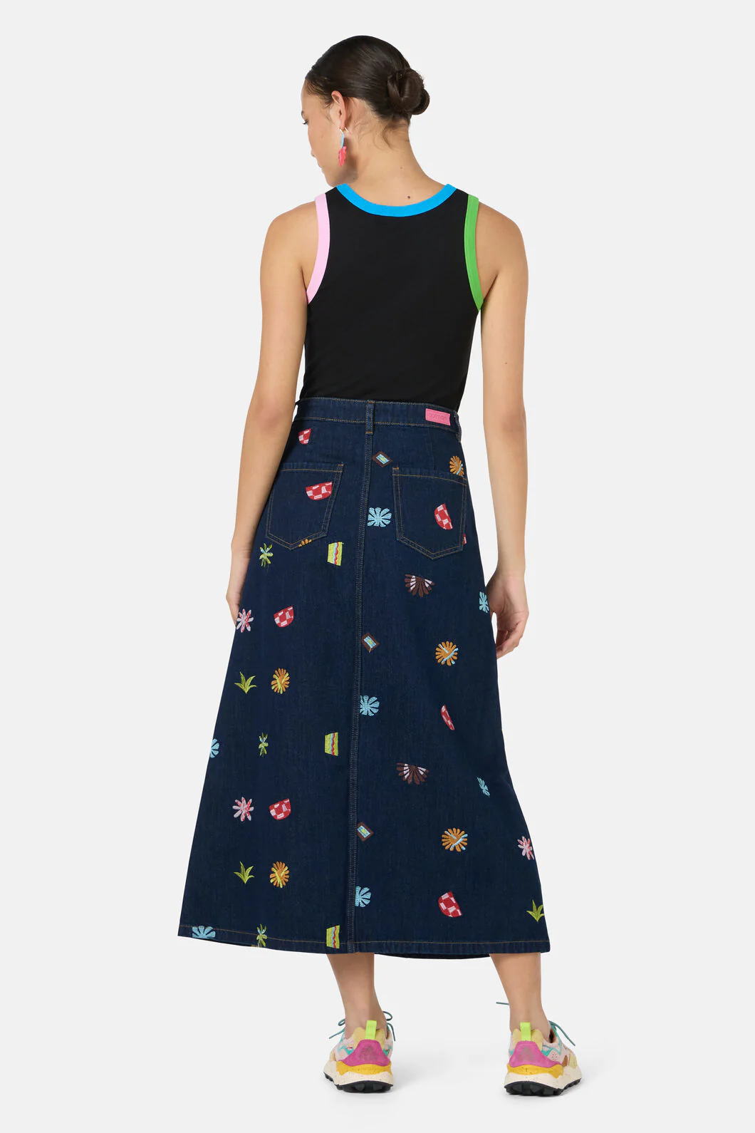 Tropic Pop Denim Skirt - Image 5