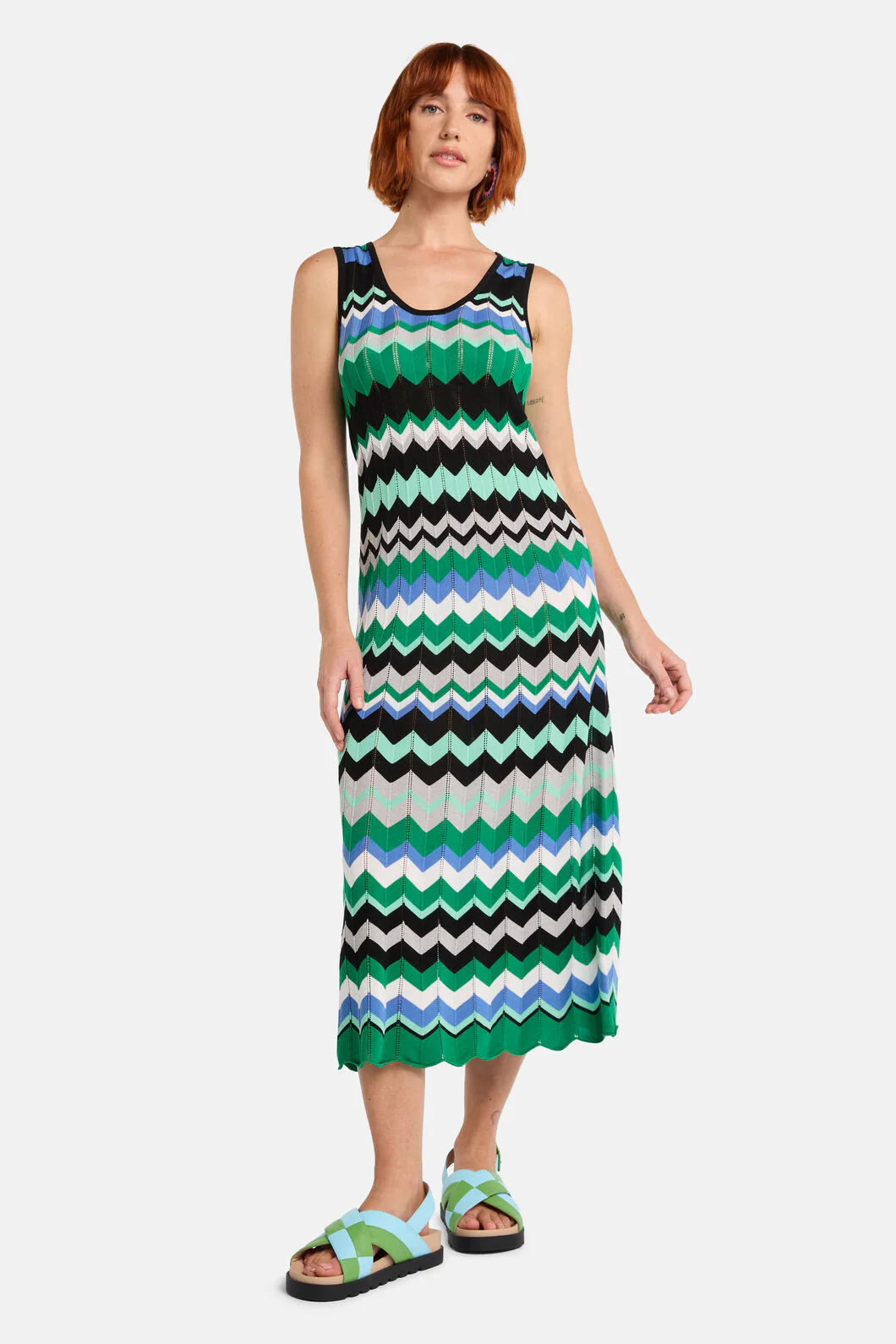Tropic Zigzag Knit Dress - Image 2