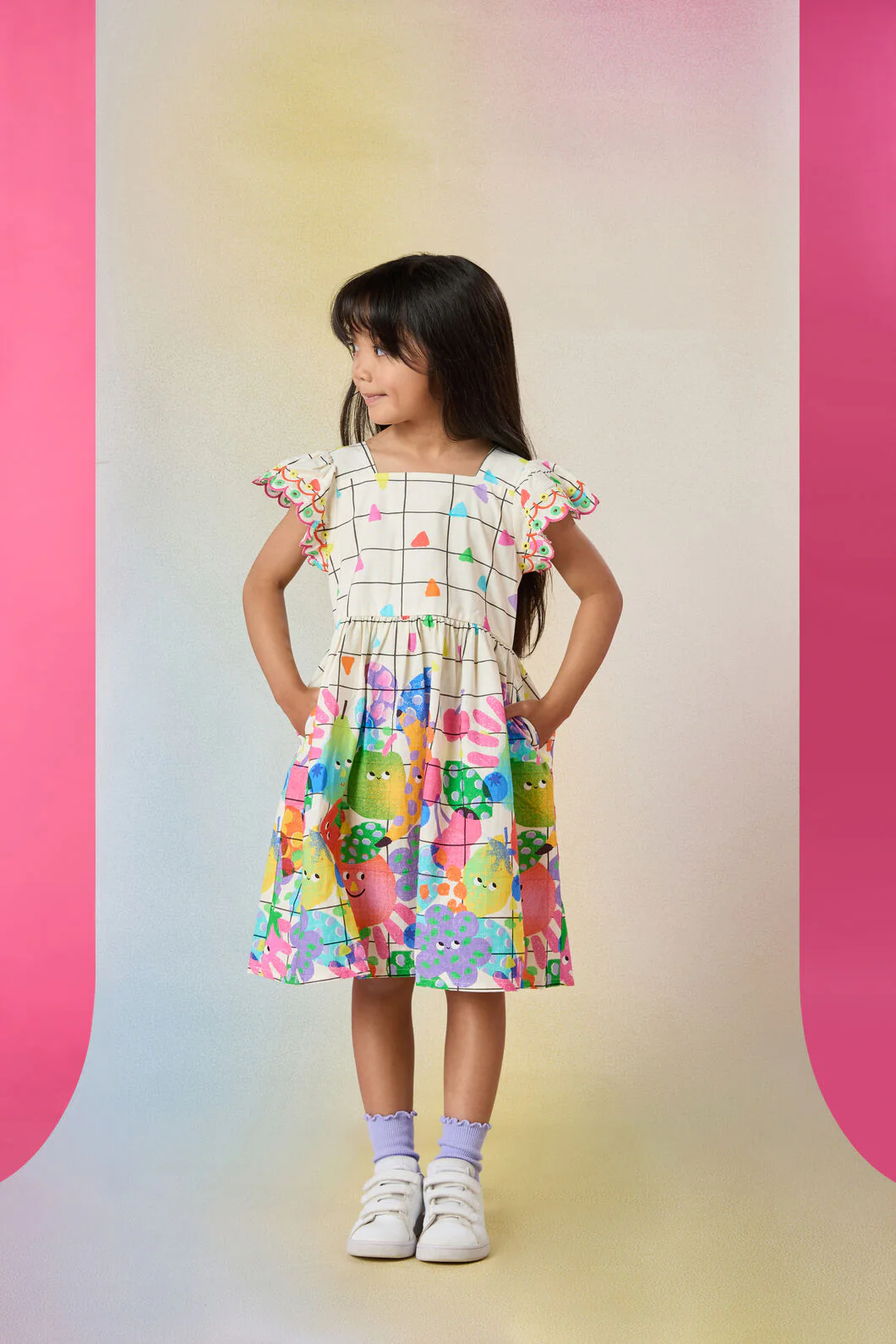 Tutti Frutti Kids Border Dress - Image 2