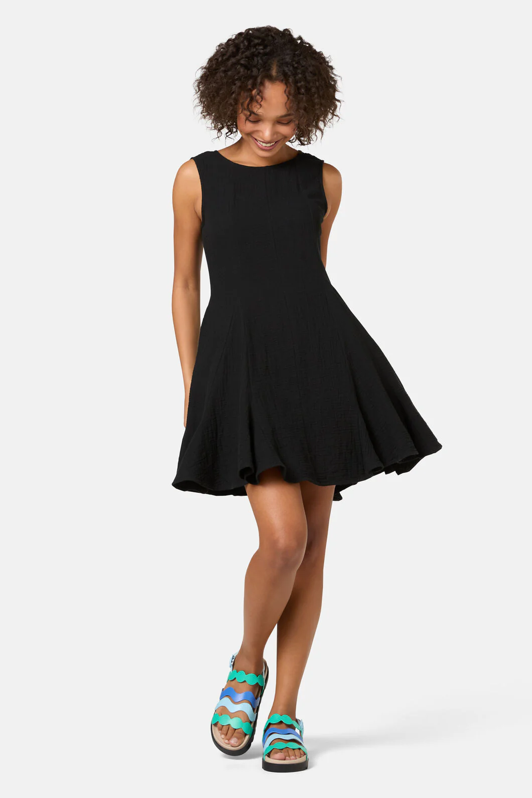Twirlsuit Waffle Mini Dress - Image 2