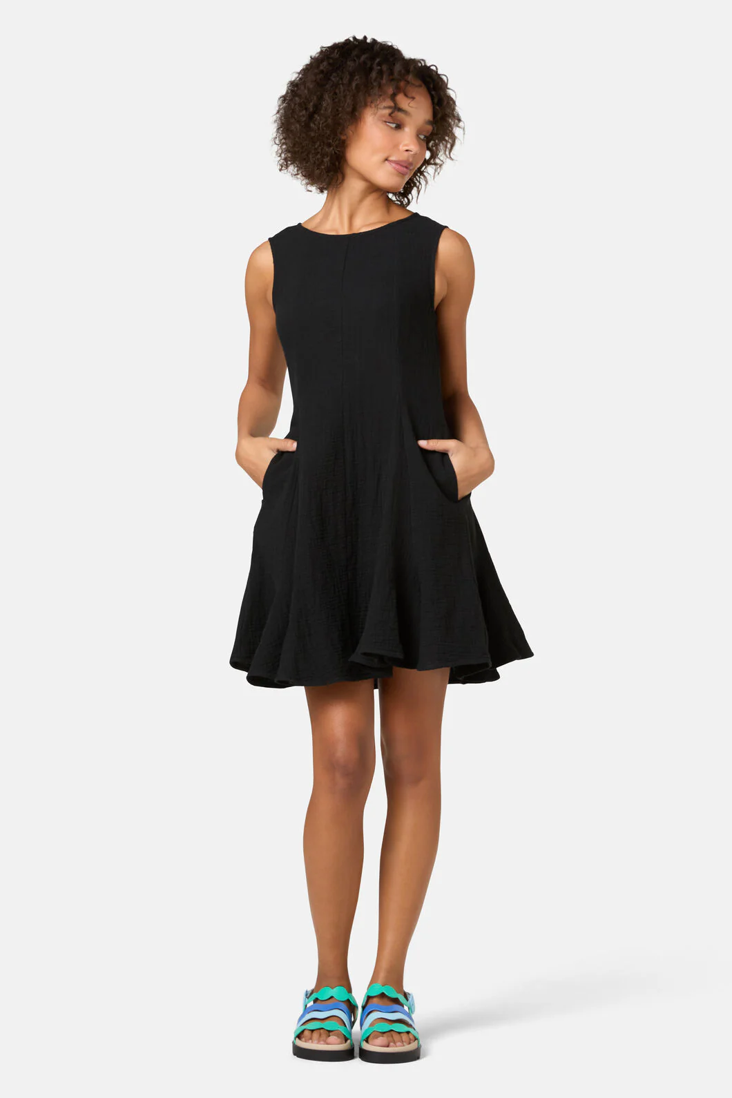 Twirlsuit Waffle Mini Dress - Image 3