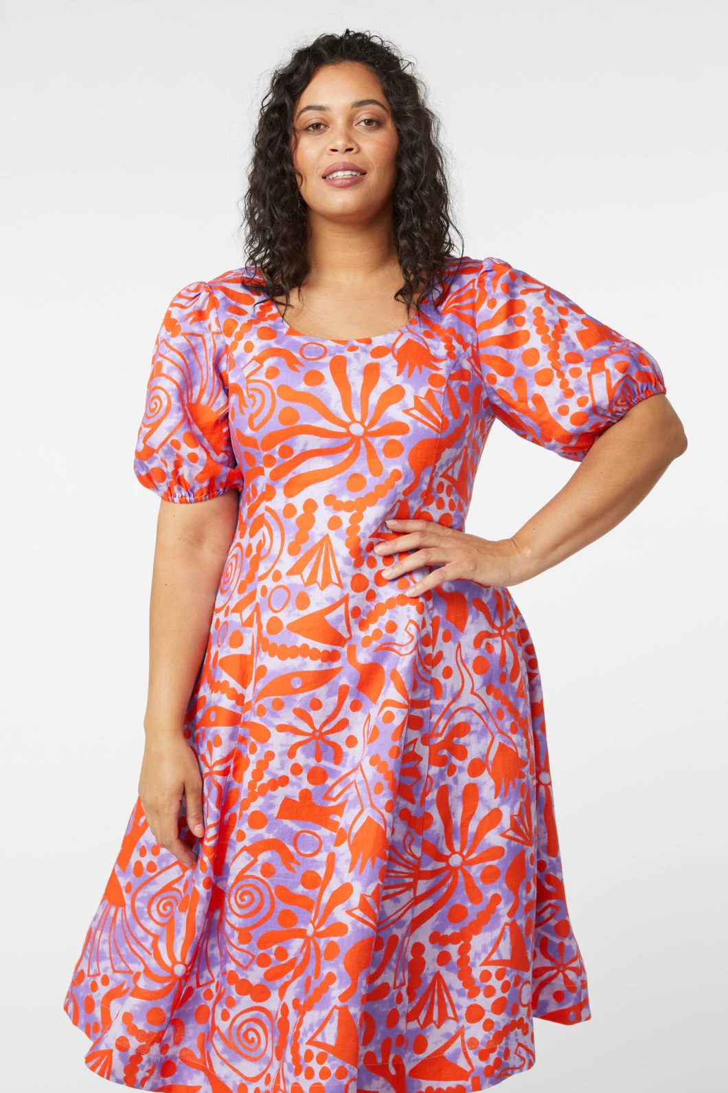 Volcano Linen Dress - Image 7