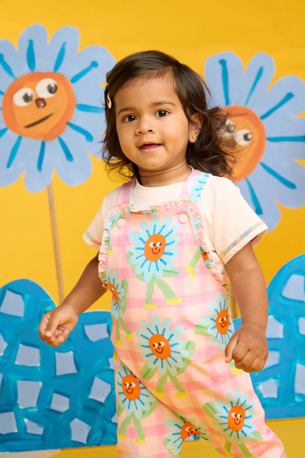 Walking Daisy Baby Overalls