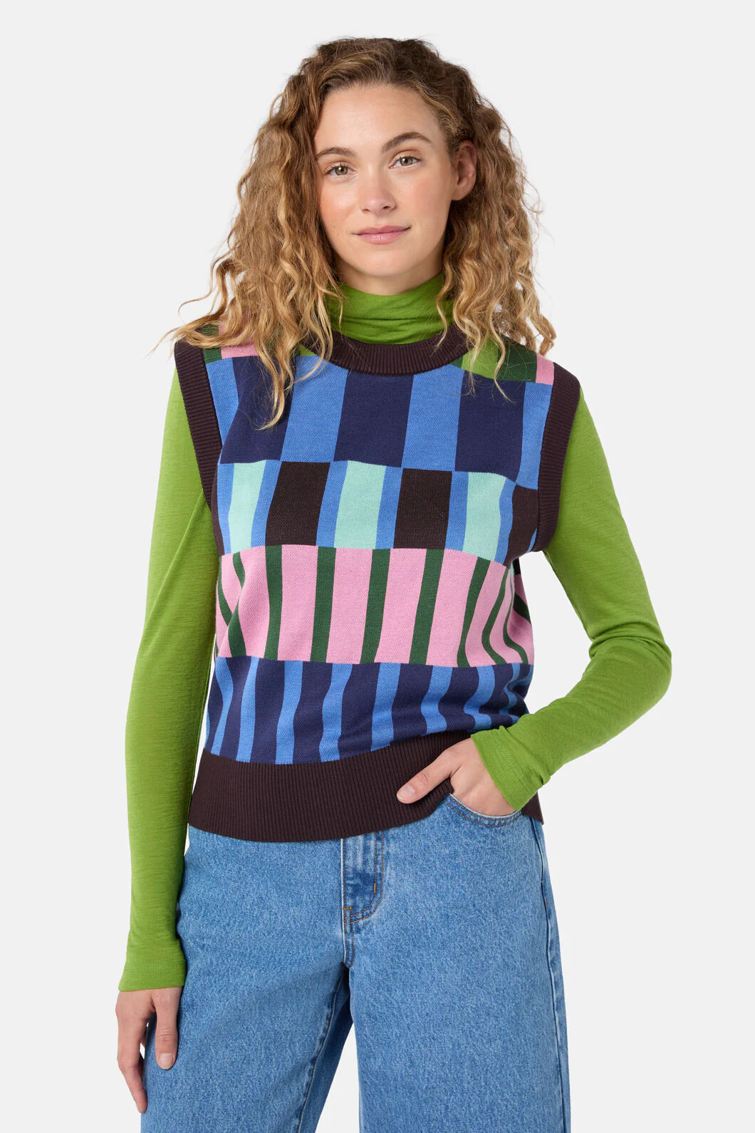 Warpweave Knit Vest