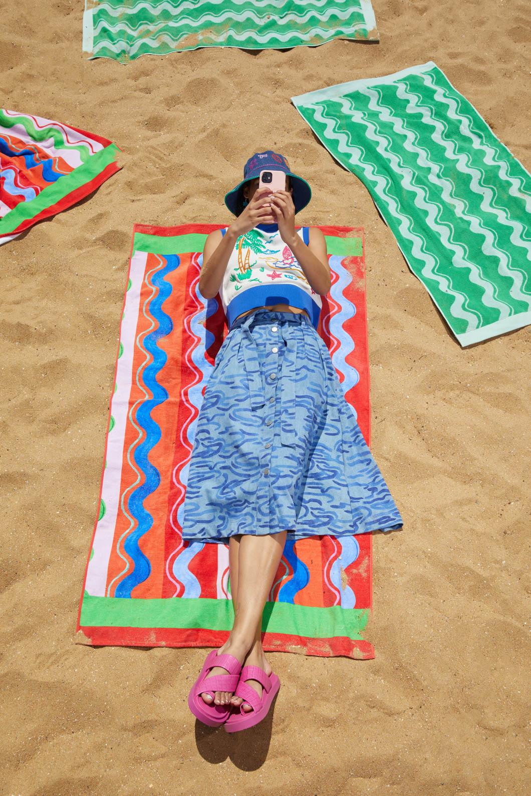 Wave After Wave Midi Skirt - Image 4