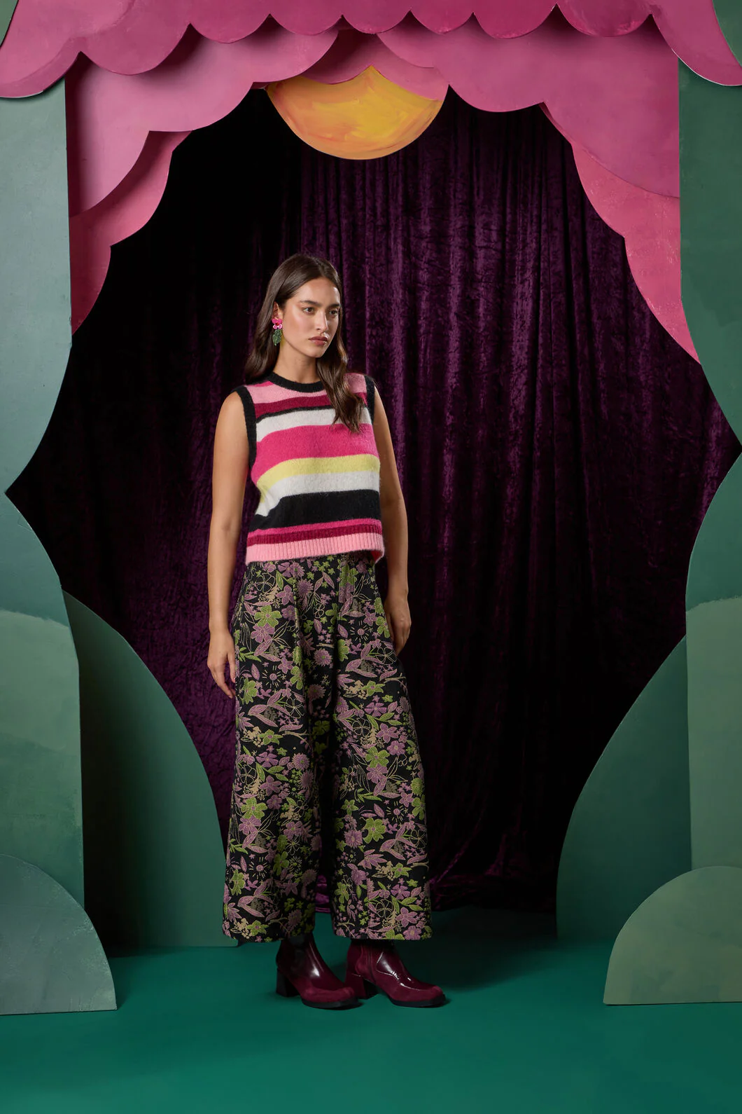 Wavelength Stripe Alpaca Vest - Image 2
