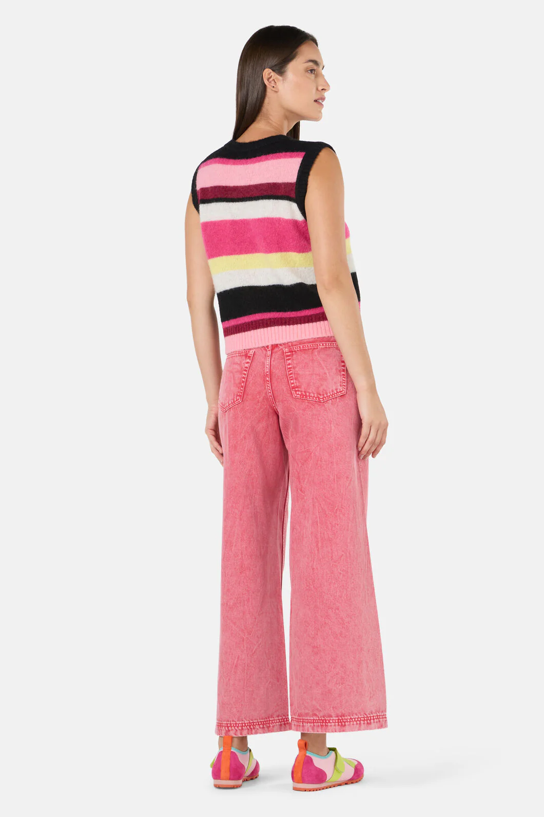 Wavelength Stripe Alpaca Vest - Image 5