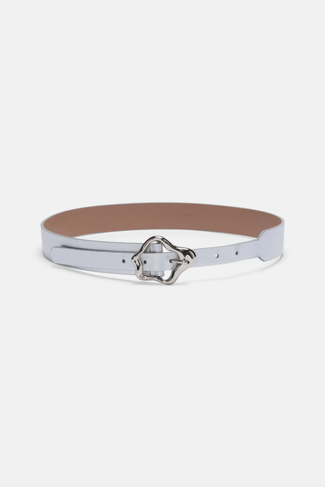 Wavy Waist Belt Silver