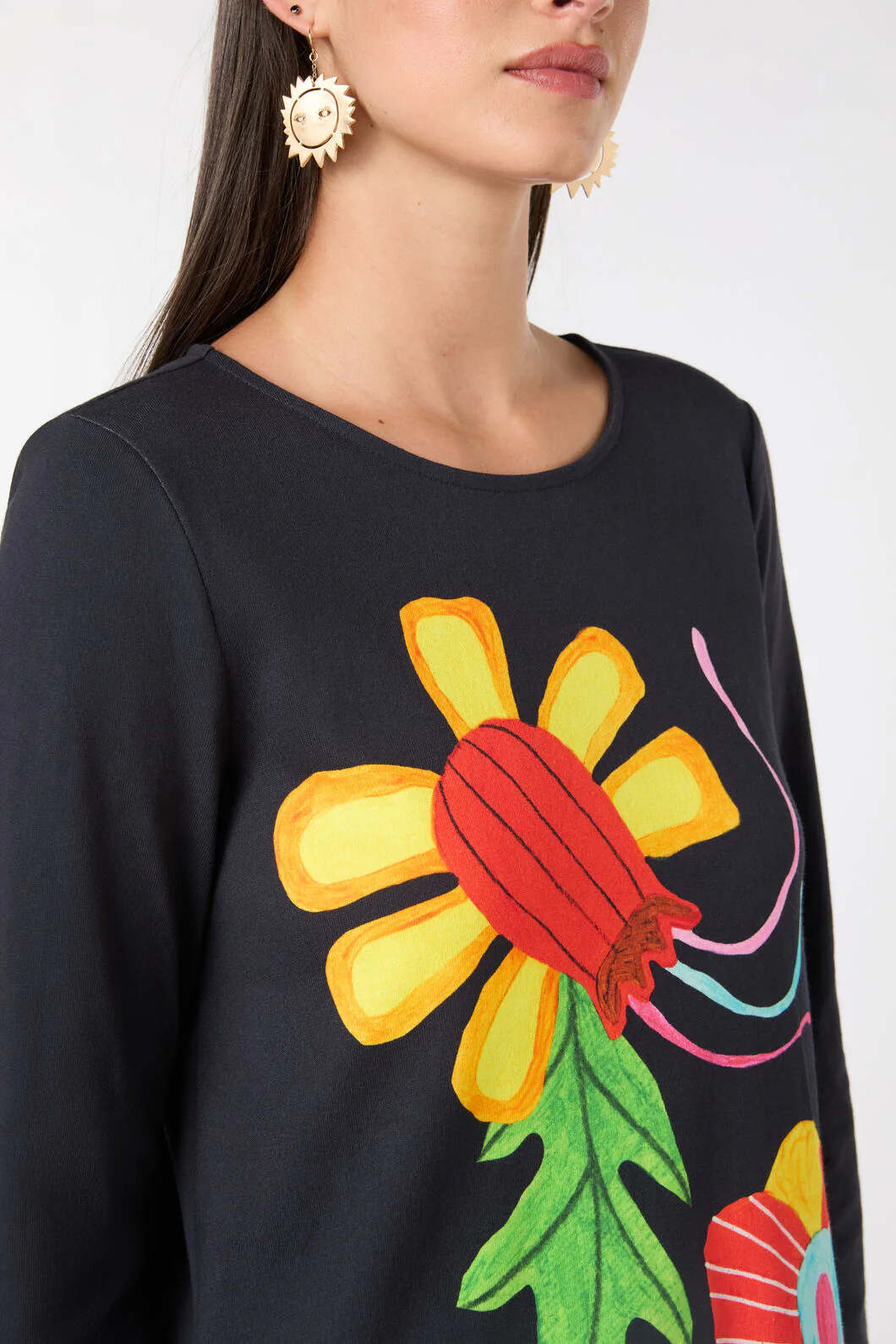 Whimsical Blooms Jersey Dress - Image 6
