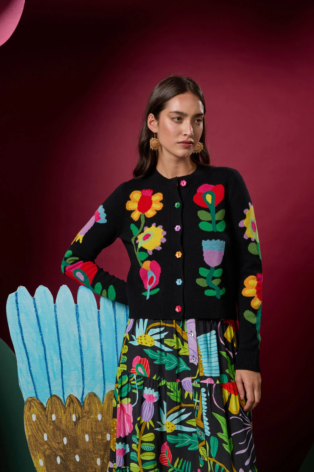Whimsical Blooms Cardigan