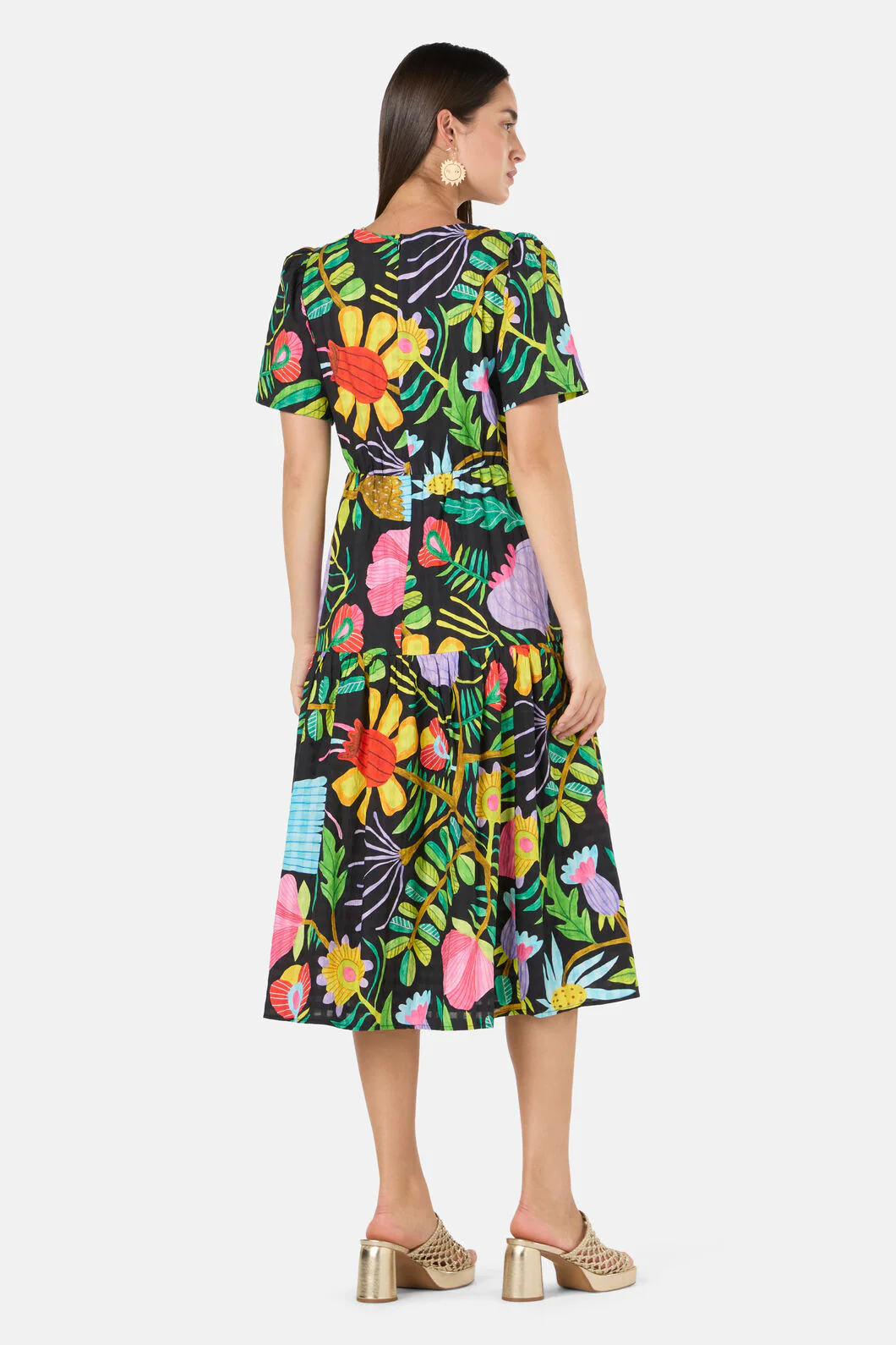 Whimsical Blooms Tiered Dress - Image 3