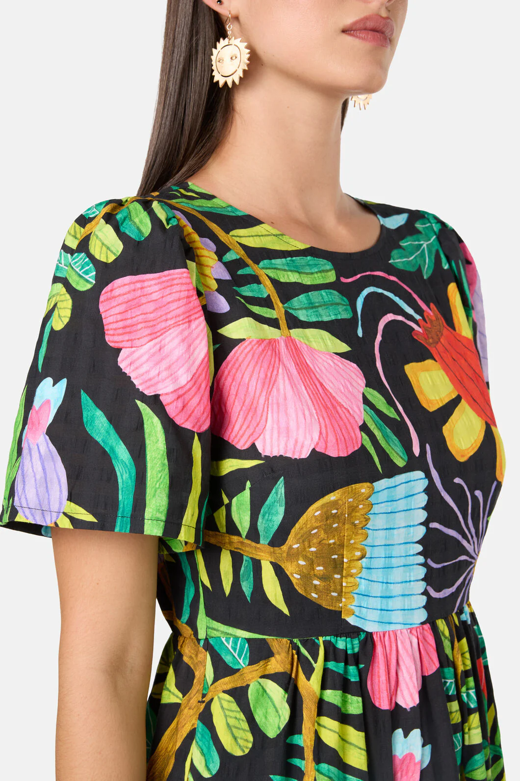 Whimsical Blooms Tiered Dress - Image 5