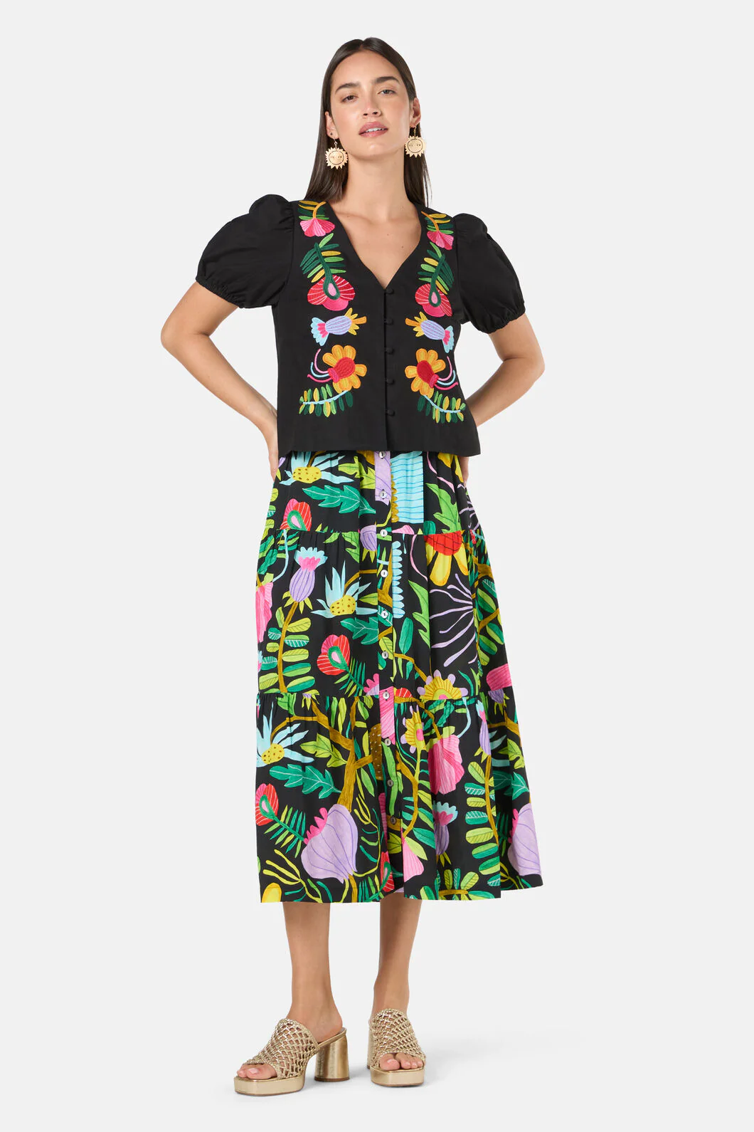 Whimsical Embroidered Top - Image 2