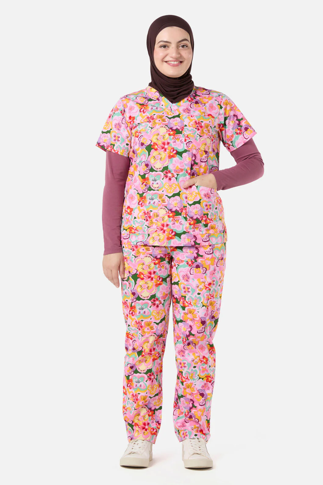 Wild Pansy Scrub Set