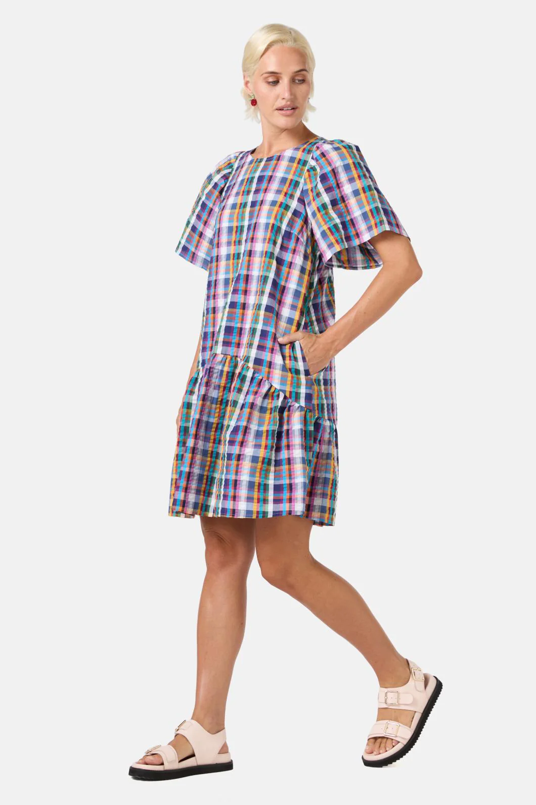Wilhelmina Check Dress - Image 3