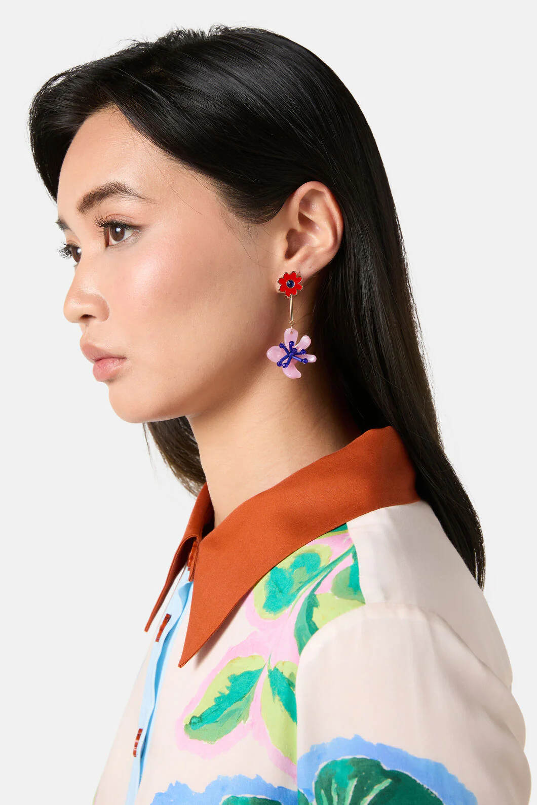 Windowsill Double Flower Earring - Image 2
