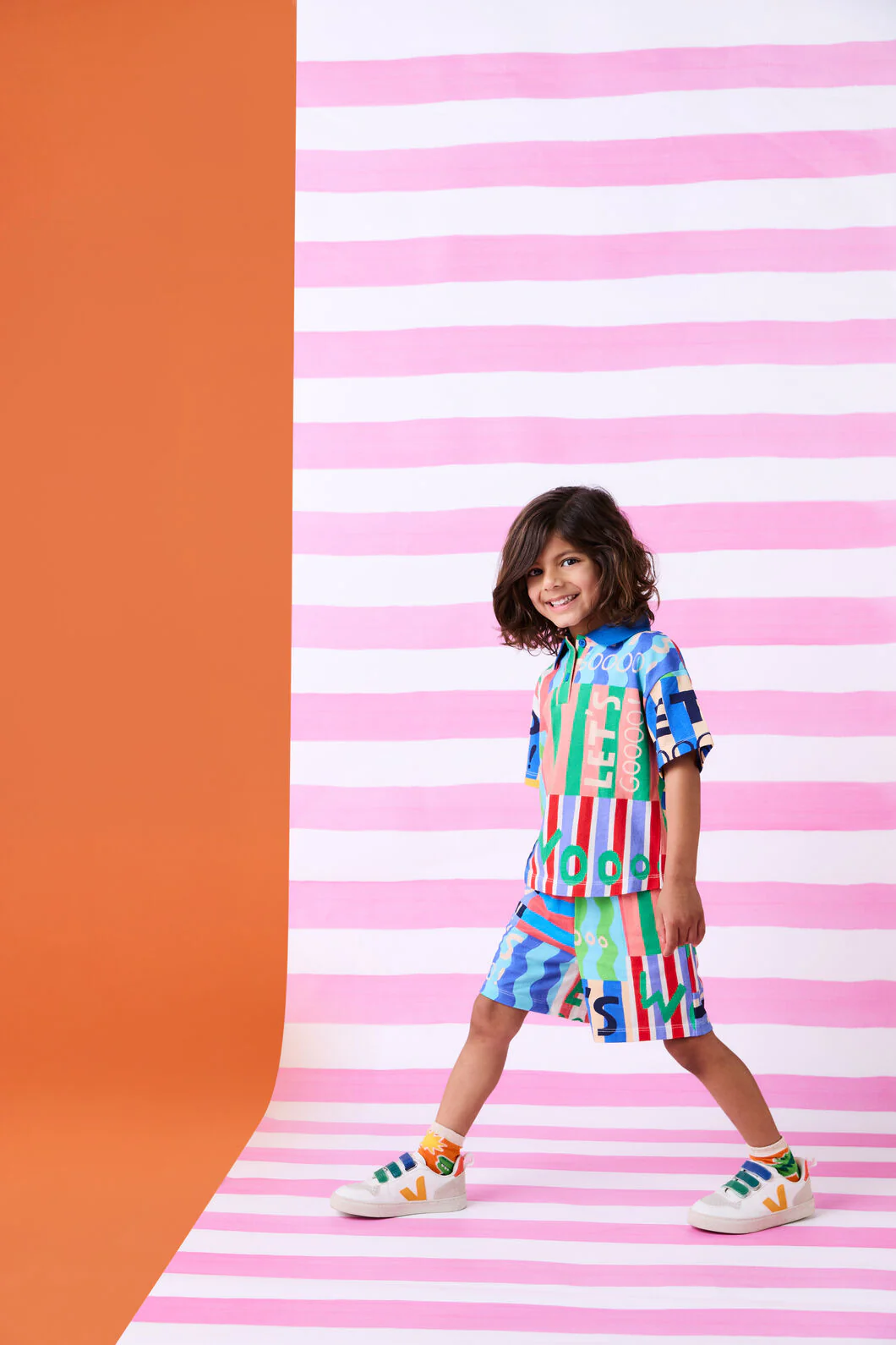 Woohoo Stripe Kids Polo Top