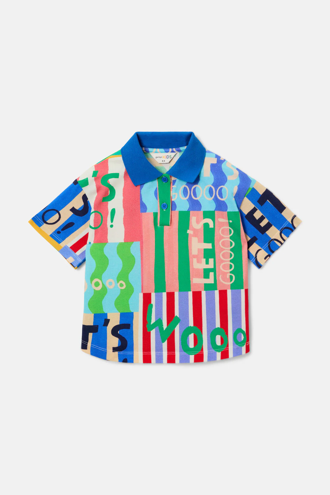 Woohoo Stripe Kids Polo Top - Image 3