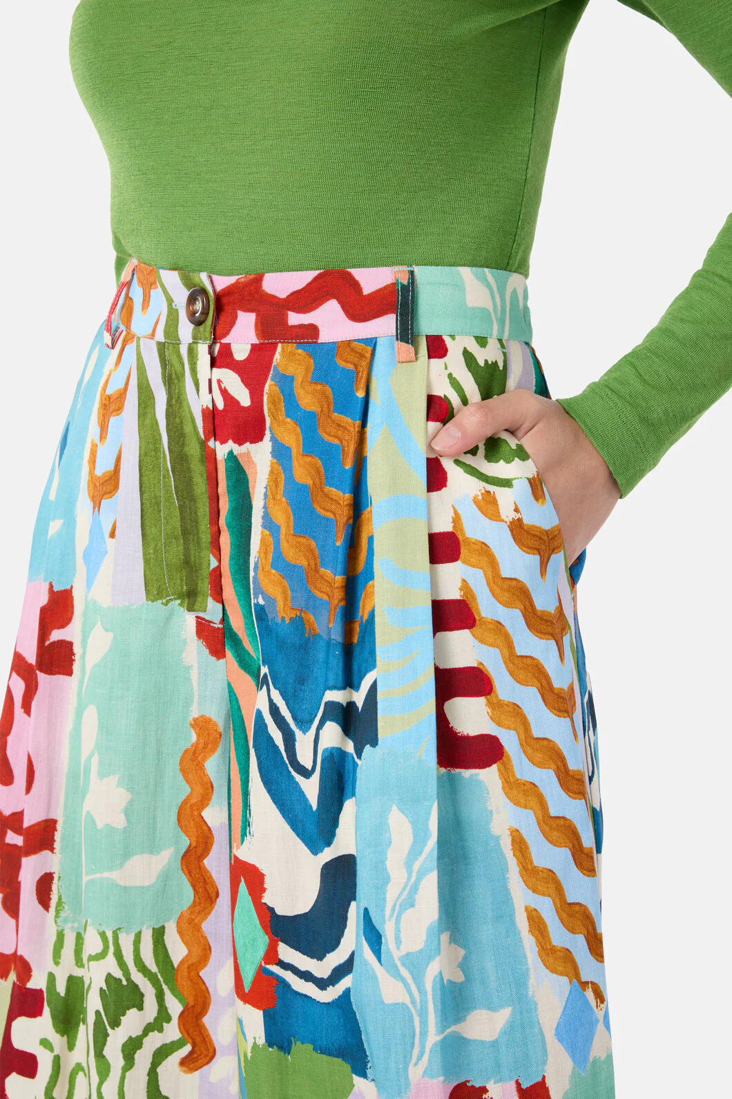 Zellige Patch Skort - Image 5